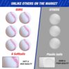 HYES 3-in-1 Baseball Set for Kids 3-5 - Tee Ball Stand, Hanging Tee, Ball Launcher and 6 Softballs - - Image 4