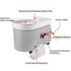 KUANDARMX Electric Pottery Wheel Machine, DIY Work Tool 350W 25CM Electric Pottery Wheel Forming - Image 4
