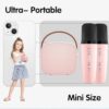YLL Mini Karaoke Machine for Kids Adults, Portable Bluetooth Speaker with 2 Wireless Microphones,18 - Image 10