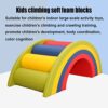 Climbing blocks Kids Indoor Rainbow Bridge Soft Foam Building Blocks Crawling Activity Toy, Physical - Image 3