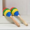 DOMG Maracas Hand Percussion Rattles, Wooden Rumba Shaker Musical Instrument for Kids Adults, Set of - Image 5