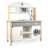 JW-YZWJ Children's Simulation Wooden Kitchen Kitchen Utensils Set Cooking Gas Stove Early Education - Image 2