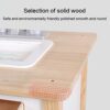 JW-YZWJ Children's Classic Kitchen Toys, Wooden Simulation Tableware And Kitchenware, Cognitive - Image 3