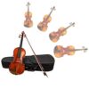WYKDL Violin Set Full Size Fiddle for Kids Beginners Students with Hard Case Rosin Shoulder Rest Bow - Image 2