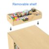 GDLF Kids Art Table and Chairs Set, Craft Desk with Large Storage and Portable Art Supply Organizer - Image 6