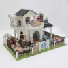 UDYGQM Mini Villa Model Scene, DIY Dollhouse Kit with Furniture Accessories Creative Gift for Lovers - Image 2