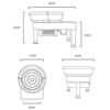 JSHFD Pottery Wheel Pottery Forming Machine 150W Electric Pottery Wheel with Foot Pedal and - Image 7