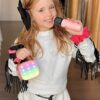 YLL Mini Karaoke Machine for Kids Adults, Portable Bluetooth Speaker with 2 Wireless Microphones,18 - Image 9