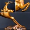 zlw-shop Deer Sculpture Items Showpiece for Home Decor Decoration Brass Deer Statue Gift Feng Shui - Image 4