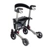 QIVGXBO Leunlee Rollators Lightweight Folding 4 Wheels Outdoor, Transit ChairHeight Adjustable Seat - Image 5