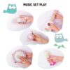 WoodenEdu Kids Guitar for Girls, Wooden Musical Instruments Toys with Ukulele, Tambourine, Maracas, - Image 7