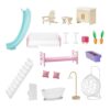 Teamson Kids Dreamland Boho Beach House for 12" Fashion Dolls with 19-pc Furniture Set - Image 8