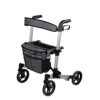 QIVGXBO Leunlee Rollators Lightweight Folding 4 Wheels Outdoor, Transit ChairHeight Adjustable Seat - Image 2