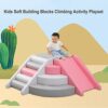 Climbing blocks Kids Climbing Soft Foam Building Blocks Slide Step Ladder Rainbow Ladder Indoor - Image 3