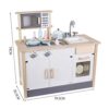 JW-YZWJ Children's Classic Kitchen Toys, Wooden Simulation Tableware And Kitchenware, Cognitive - Image 7