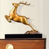 zlw-shop Deer Sculpture Items Showpiece for Home Decor Decoration Brass Deer Statue Gift Feng Shui - Image 8