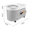 KUANDARMX Electric Pottery Wheel Machine, DIY Work Tool 350W 25CM Electric Pottery Wheel Forming - Image 5