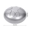 Nunafey Steel Tongue Drum, Hang Drum Instrument 10" 8 Tone Steel Drum Hand Drum Kettle Drum for Kids - Image 5
