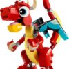 LEGO Creator 3 in 1 Red Dragon Toy, Transforms from Dragon Toy to Fish Toy to Phoenix Toy, Gift Idea - Image 6