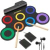 ROCKSOCKI Electric Drum Set, 7-Pad Kids Electronic Drum Set with Headphone Included, Roll-up Drum - Image 2