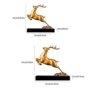zlw-shop Deer Sculpture Items Showpiece for Home Decor Decoration Brass Deer Statue Gift Feng Shui - Image 3