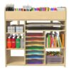 GDLF Kids Art Table and Chairs Set, Craft Desk with Large Storage and Portable Art Supply Organizer - Image 9