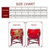 KAFELE Cowhide Drum, Chinese Drum, War Drum, Dragon Drum, Red Drum, Wedding/Festival/Festival - Image 3