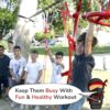 Ninja Obstacle Course for Kids Backyard - 10 Durable Obstacles and 15m Slackline - Outdoor Playset - Image 3