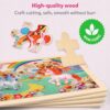 SYNARRY Large Unicorn Princess Fairy Wooden Puzzles for Girls Gift Box(12.2*9.4 in) - FSC Certified, - Image 5