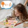 MTYOKILN Magnetic Color & Number Maze - Montessori Wooden Color Matching Learning Counting Puzzle - Image 4