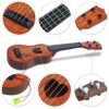 hhobby stars Kids Guitar Musical Toy Ukulele Classical Instrument(Brown),with Extra Harmonica 16 - Image 4