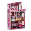 LKJYBG Wooden Dollhouse for Kids Doll House with Simulated Furniture Set Preschool Dollhouse Playset - Image 2