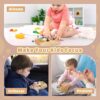 Joyreal Montessori Busy Board Wooden Sensory Toys for Toddler with LED Light Up Switch, Baby Fidget - Image 8
