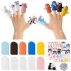 COcnny Animal Finger Puppets Crafts - 20pcs DIY Farm Felt Hand Puppet Making Kit for Kids, Make Your - Image 2