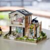 UDYGQM Model Toy -Miniature Dollhouse Kit Garden House with Furniture Sets Best Birthday Gifts for - Image 8