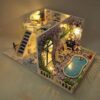 UDYGQM Romantic and Cute Dollhouse Miniature DIY House Kit Creative Room Perfect DIY Gift for - Image 4