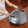 Nunafey Steel Tongue Drum, Hang Drum Instrument 10" 8 Tone Steel Drum Hand Drum Kettle Drum for Kids - Image 4