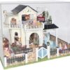 UDYGQM Mini Villa Model Scene, DIY Dollhouse Kit with Furniture Accessories Creative Gift for Lovers - Image 6