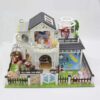 UDYGQM Mini Villa Model Scene, DIY Dollhouse Kit with Furniture Accessories Creative Gift for Lovers - Image 3