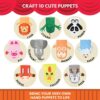 Hand Puppet Kit - Make Your Own Animal Puppets - 10 Felt Puppets - Simple Step By Step Instructions - Image 7