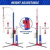 HYES 3-in-1 Baseball Set for Kids 3-5 - Tee Ball Stand, Hanging Tee, Ball Launcher and 6 Softballs - - Image 7