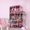 LKJYBG Wooden Dollhouse for Kids Doll House with Simulated Furniture Set Preschool Dollhouse Playset - Image 8