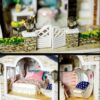 UDYGQM Model Toy -Miniature Dollhouse Kit Garden House with Furniture Sets Best Birthday Gifts for - Image 5