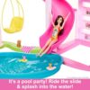 Barbie Dreamhouse, 75+ Pieces, Pool Party Doll House with 3 Story Slide - Image 7