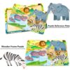 RANSUNN Puzzles for Kids Ages 3-5, 24 Piece Colorful Wooden Puzzles for Toddler Children Learning - Image 4