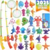 CozyBomB Magnetic Fishing Toys Game Set for Kids, Ocean Sea Animals - Image 2