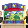 Melissa & Doug Tabletop Puppet Theater - Puppet Theaters - Child - Velvet Curtain, Double-Sided - Image 3