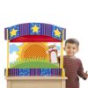 Melissa & Doug Tabletop Puppet Theater - Puppet Theaters - Child - Velvet Curtain, Double-Sided - Image 5