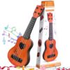 hhobby stars Kids Guitar Musical Toy Ukulele Classical Instrument(Brown),with Extra Harmonica 16 - Image 5