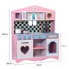 JW-YZWJ Wooden Pink Kitchen Toy Set Children's Cooking Stove Boy And Girl Simulation Early Education - Image 6
